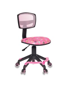 Кресло детское Бюрократ CH 299 F PK FLIPFLOP_P спинка сетка розовый сланцы колеса розовый Buro