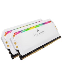 Модуль памяти DIMM 16Gb 2х8Gb DDR4 PC28800 3600MHz Dominator Platinum RGB White CMT16GX4M2C3600C18W Corsair