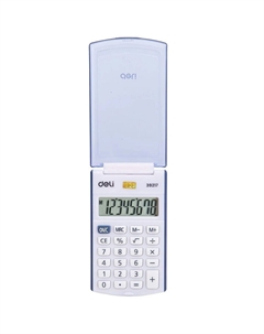 Калькулятор E39217/BLUE синий 8-разр. Deli