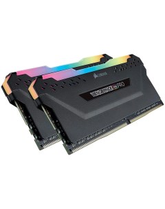 Модуль памяти DIMM 16Gb 2х8Gb DDR4 PC28800 3600MHz Vengeance RGB Pro RGB Black CMW16GX4M2D3600C18 Corsair