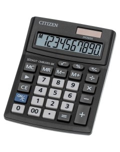 Калькулятор CMB1001BK черный 10 разр Citizen