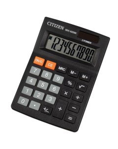 Калькулятор SDC022SR черный 10 разр Citizen