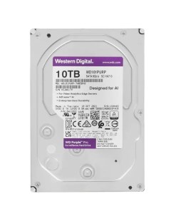 Внутренний жесткий диск 3 5 10Tb WD101PURP 7200rpm 256Mb Purple Western digital