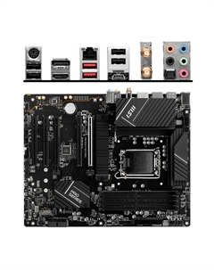 Материнская плата MSI Pro B760-P WiFi DDR4 B760 Socket-1700 4xDDR4, 4xSATA3, RAID, 2xM.2, 5xPCI-E16x, 2xUSB3.2, 1xUSB3.2 Type C, DP, HDMI, WiFi, Glan, ATX Msi