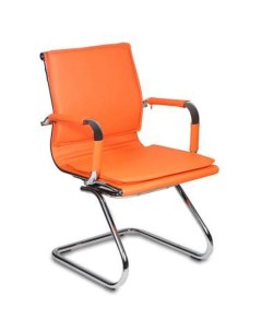 Кресло на полозьях Бюрократ CH 993 Low V orange оранжевый иск кожа Buro