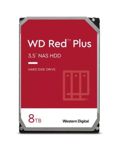 Внутренний жесткий диск 3 5 8Tb WD80EFZZ 128Mb 5640rpm SATA3 Red Plus NAS Western digital