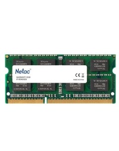 Модуль памяти SO DIMM DDR3L 4Gb PC12800 1600Mhz Netac
