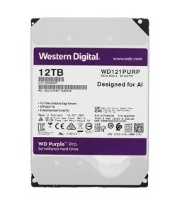 Внутренний жесткий диск 3 5 12Tb WD121PURP 7200rpm 256Mb Purple Pro Western digital