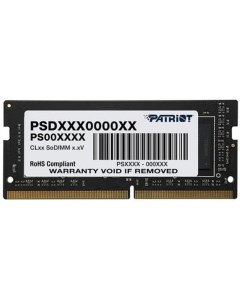 Модуль памяти SO DIMM DDR4 4Gb PC21300 2666Mhz PSD44G266681S Patriòt