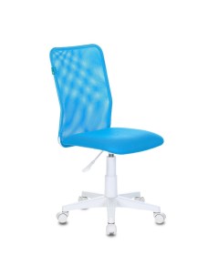 Кресло детское Бюрократ KD 9 WH TW 55 голубой TW 31 TW 55 сетка ткань пластик белый Buro