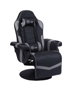 Кресло для геймера CS CHR GS200BLG черный серый сиденье черный серый эко кожа металл черный подст дл Cactus