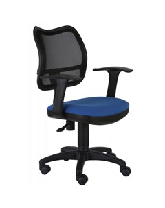 Кресло для офиса Бюрократ CH 797AXSN 26 21 спинка сетка черный сиденье синий 26 21 Buro