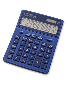 Калькулятор SDC 444XRNVE темно синий 12 разр Citizen