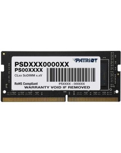 Модуль памяти SO DIMM DDR4 16Gb PC21300 2666MHz PSD416G266681S Patriòt