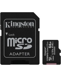 Карта памяти Micro SecureDigital 64Gb Canvas Select Plus SDXC class 10 UHS I SDCS2 64GB SD адаптер Kingston