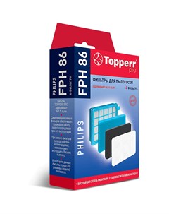 FPH 86 Комплект фильтр для пылесоса PHILIPS FC8630 8639 FC8640 8649 FC8470 8479 Topperr