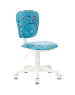 Кресло детское Бюрократ CH W204NX голубой Sticks 06 крестовина пластик пластик белый Buro