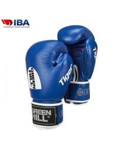 BGT 2010a EU 4 Боксерские перчатки TIGER одобренные IBA синие 12oz Green hill
