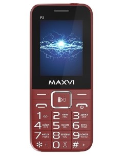 Телефон P2 wine red Maxvi