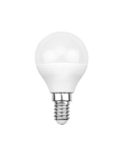 Лампа светодиодная E14 7 5 Вт 60 Вт шар 4000 К нейтральный свет GL Rexant
