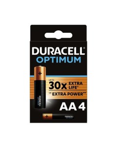 Батарейка АА LR6 4BL Optimum щелочная 1 5 В 4 шт 5014061 Б0056020 Duracell