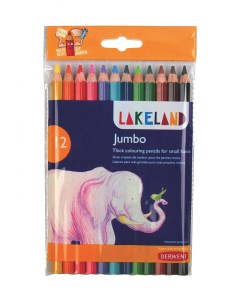 Набор карандашей цветных Lakeland Jubmo 12 цв в блистере Derwent