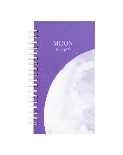 Записная книжка Moon light 95 175 мм 96 л матовая ламинация выборочный УФ лак Meshu
