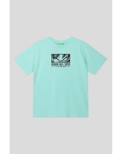 Хлопковая футболка с принтом Benetton