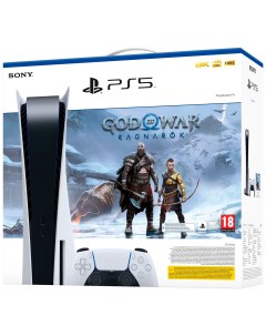 Стационарная игровая приставка PlayStation 5 Disc Edition CFI 1216A God of War Ragnarok Sony