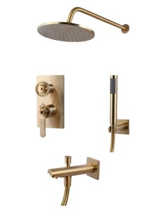 Смеситель для ванной комнаты 1760S матовое золото 6630CG Bronze de luxe
