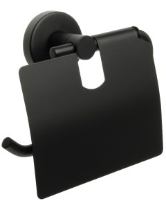Держатель для туалетной бумаги с крышкой Comfort Black FX 86010 Fixsen
