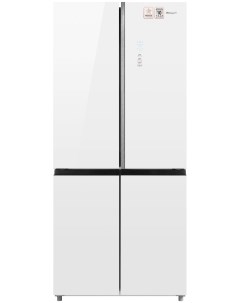 Многокамерный холодильник WCD 590 NoFrost Inverter Premium Biofresh White Glass Weissgauff