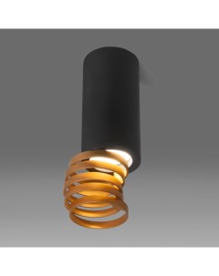 Накладной светильник DLN102 GU10 черный золото Elektrostandard