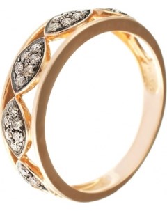 Кольцо с бриллиантами из красного золота Джей ви