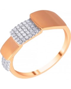 Кольцо с 42 бриллиантами из красного золота Джей ви