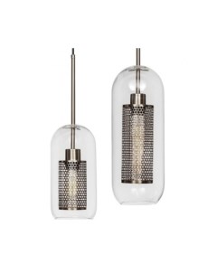 Подвесной светильник Perforation Pendant Lamp Nickel Oval Loft concept