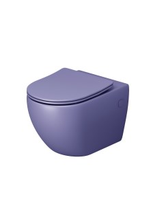 Унитаз подвесной Color GR 4411LIMS фиолетовый матовый с крышкой микролифт Grossman