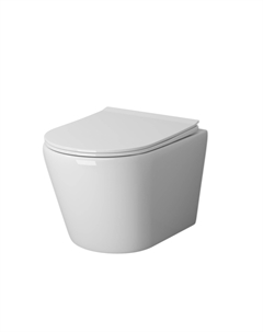 Унитаз подвесной Fly GR-4478S белый, с крышкой микролифт Grossman