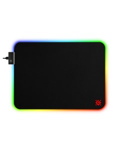 Коврик для мыши XXL LIGHT игровой RGB 450x400x4mm черный 50565 Defender