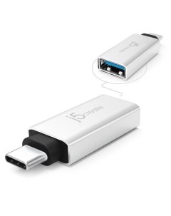 Переходник адаптер USB Type C USB OTG 1 5A серебристый JUCX15 JUCX15 J5create