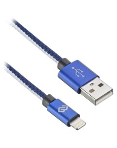 Кабель Lightning 8 pin USB 1 2м синий 1080345 Digma