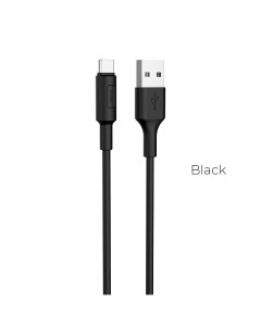 Кабель USB Type C M 2A 1м черный 6957531080145 Hoco