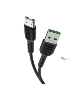 Кабель USB Micro USB 4A быстрая зарядка 1м черный 6931474709141 Hoco