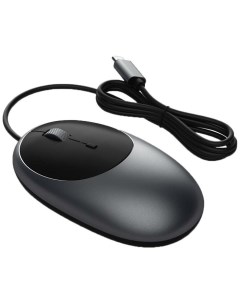 Мышь проводная C1 USB C Wired Mouse 3200dpi оптическая светодиодная USB Type C серый ST AWUCMM Satechi