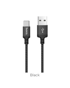 Кабель USB USB Type C 2A 2м черный X14 6957531062929 Hoco