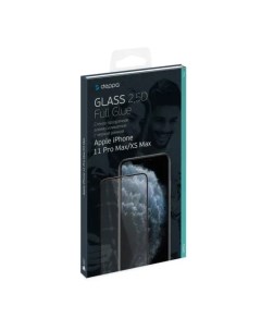 Защитное стекло для экрана смартфона iPhone iPhone XS Max iPhone 11 Pro Max FullScreen черная рамка  Deppa