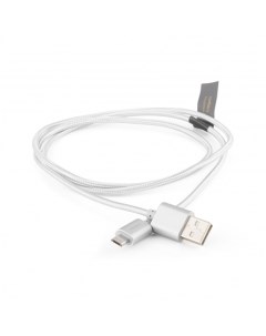 Кабель USB Micro USB 2 1A 1м серебристый Twist Silver CB C2U0S Rombica