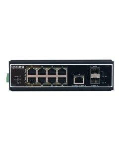 Коммутатор SW 60812 I кол во портов 8x100 Мбит с SFP 2x1 Гбит с кол во SFP uplink RJ 45 1x1 Гбит с н Osnovo