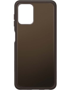 Чехол накладка Soft Clear Cover для смартфона Galaxy A22 силикон TPU черный EF QA225TBEGRU Samsung
