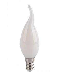 Лампа светодиодная E14 свеча на ветру 5 5Вт 2700K теплый свет 450лм филаментная BK 14W5CF30 матовая  Bk-люкс